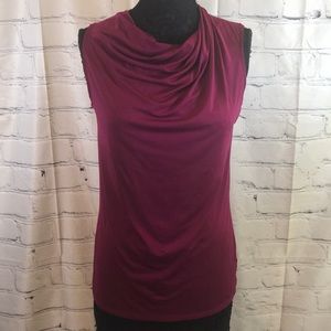 Worthington Wine Sleeveless Blouse